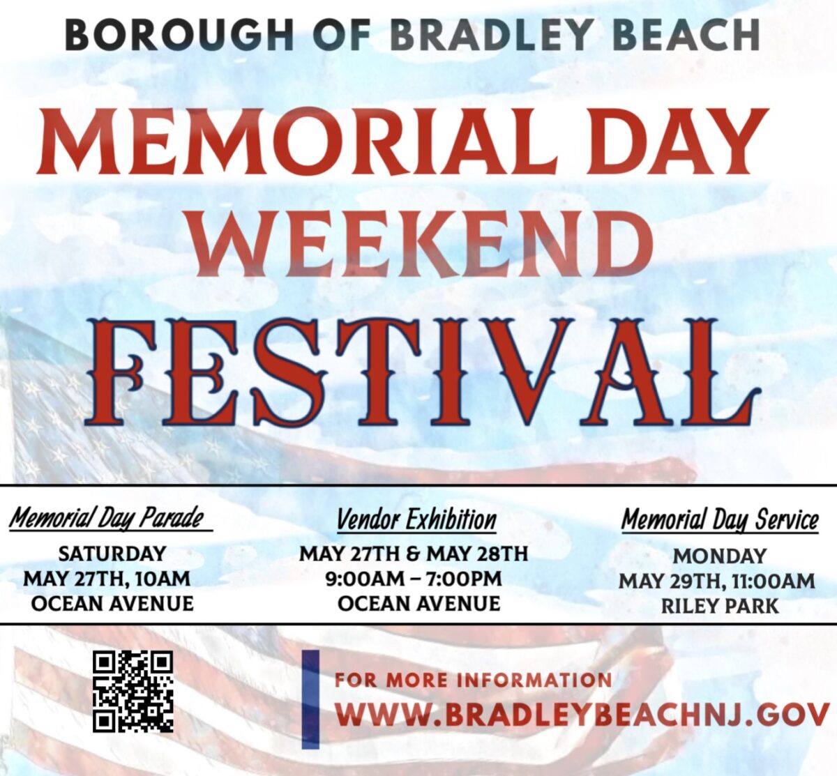 Borough Of Bradley Beach Memorial Day Weekend Festival May 27-29, 2023 ...