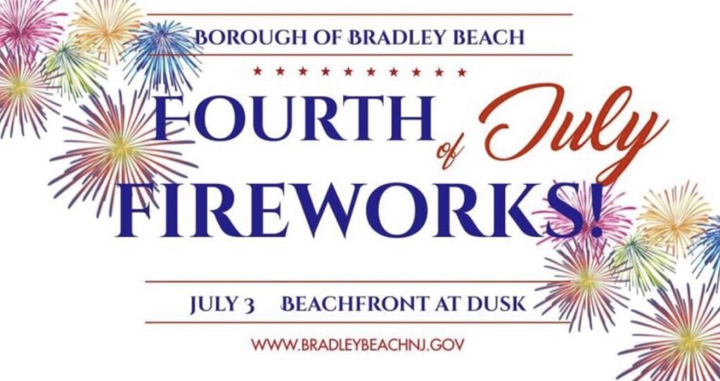 Fourth of July 2023 Fireworks Bradley Beach